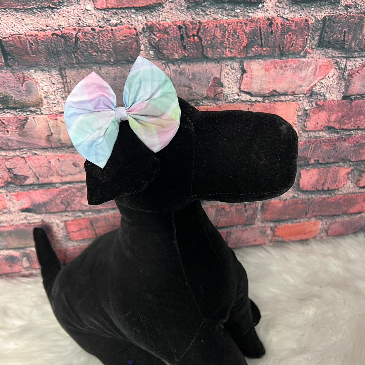 Easter Plaid Bow - 6 Pack