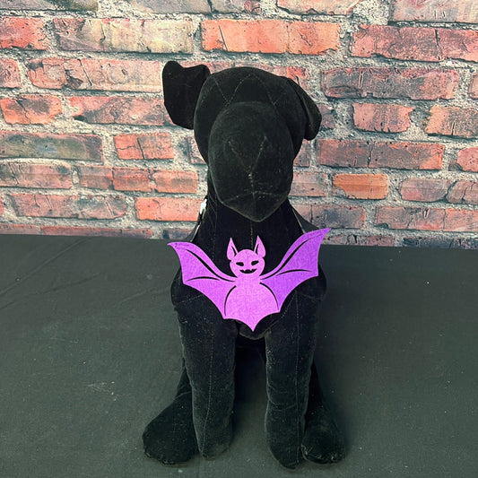 PURPLE FELT BAT BIBS 6 PACK