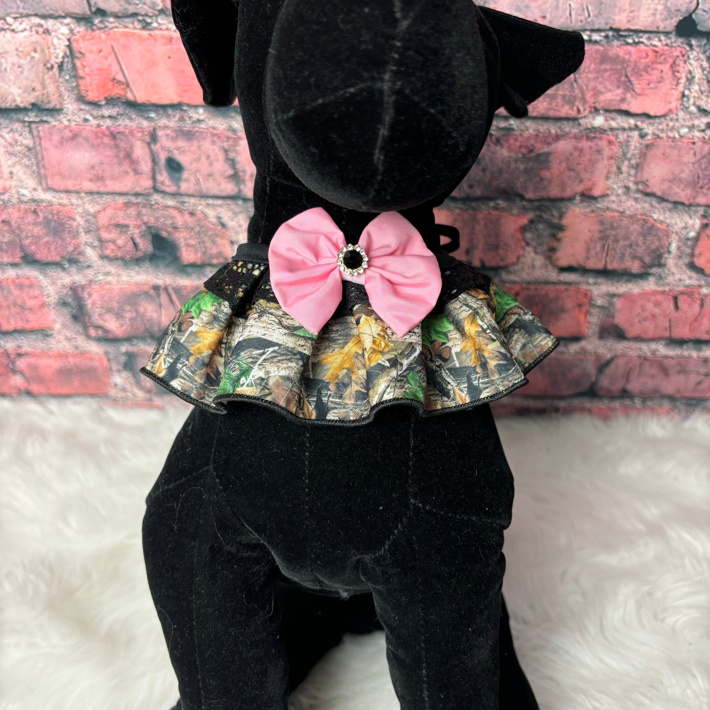 CAMO TIE ON RUFFLE 4 PACK