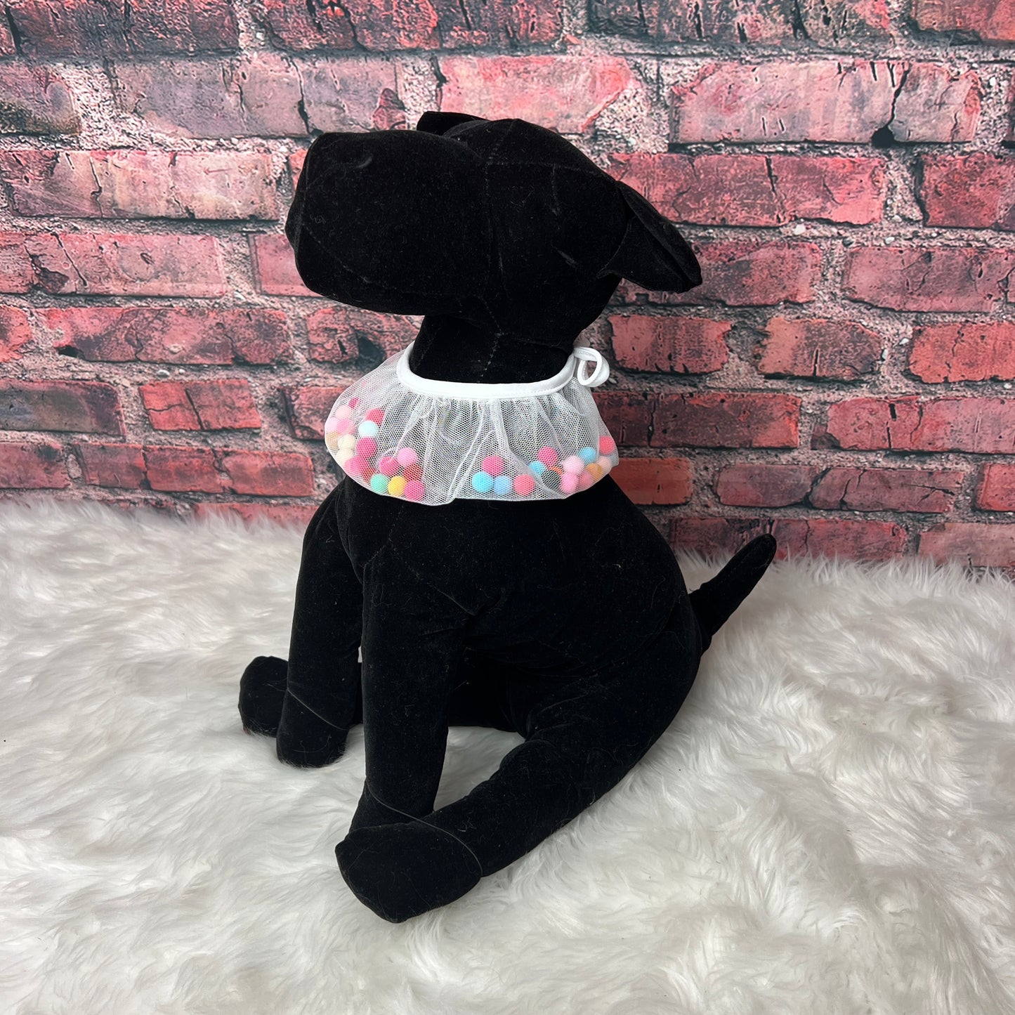 POM POM TIE ON RUFFLE (SMALL POMS)- 4 PACK