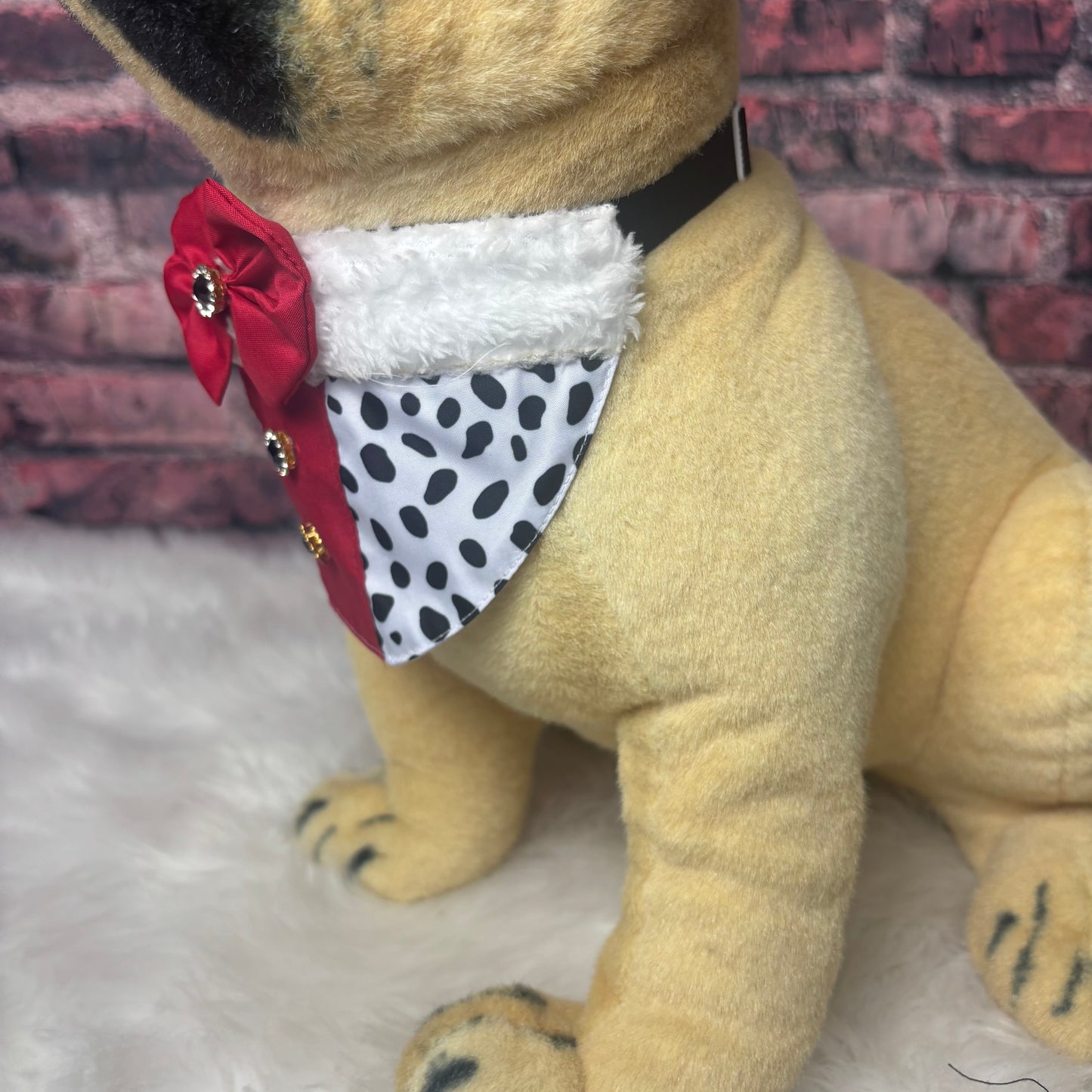 Dalmatians W/ Fur Bib - 4 Pack