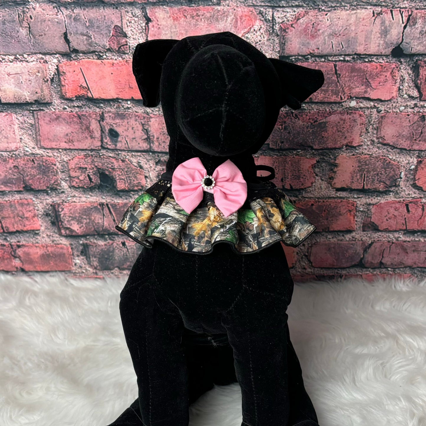 CAMO TIE ON RUFFLE 4 PACK