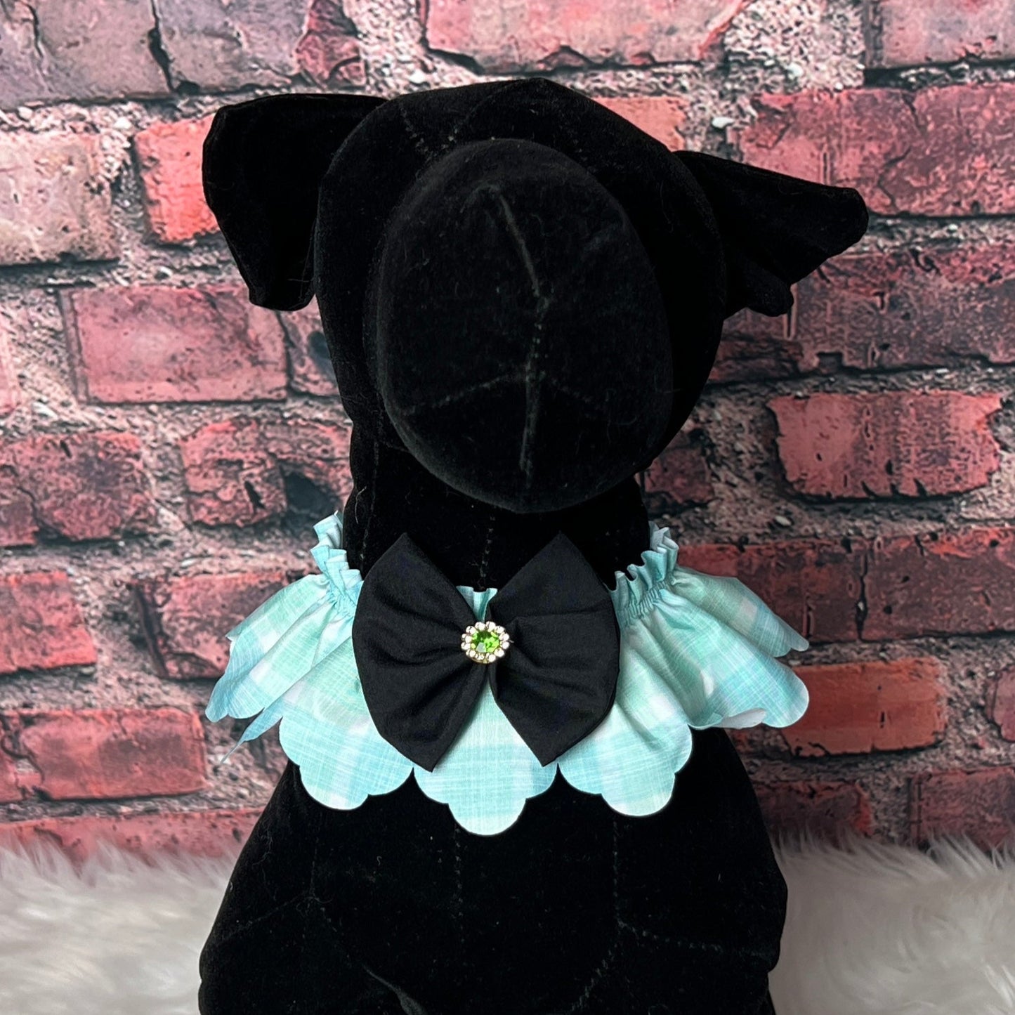 PASTEL PLAID TIE ON RUFFLE- 5 PACK- XS/S