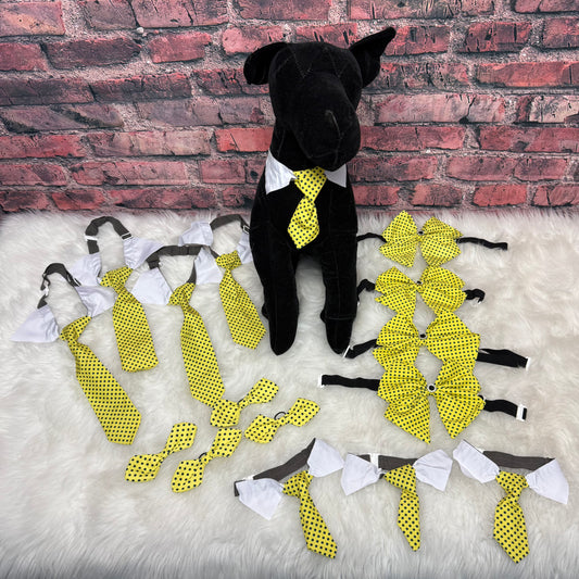 Yellow Polka Dot Bundle  16 pc