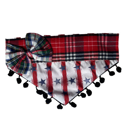 SHABBY CHIC PATRIOTIC OTC BANDANA 4 PACK