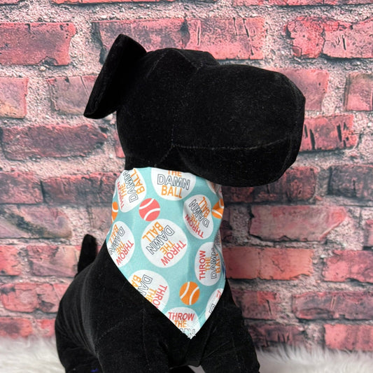 THROW THE DAMN BALL BANDANA-SMALL- 10 PACK