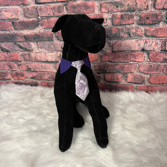 Purple Paisley Shirt Collar and Tie S/M - 4 pack