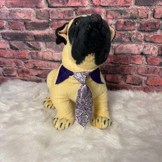 Purple Paisley Shirt Collar and Tie M/L - 4 pack