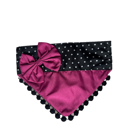 PINK W DOTS SMALL OTC BANDANA - 4 PACK