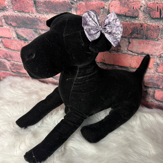 Purple Paisley 3" Bow - 8 pack