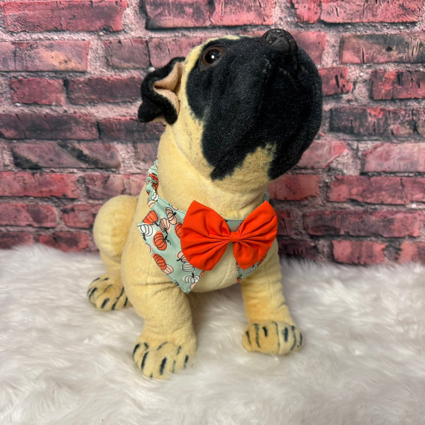 MINT PUMPKIN COLLAR BOWTIE