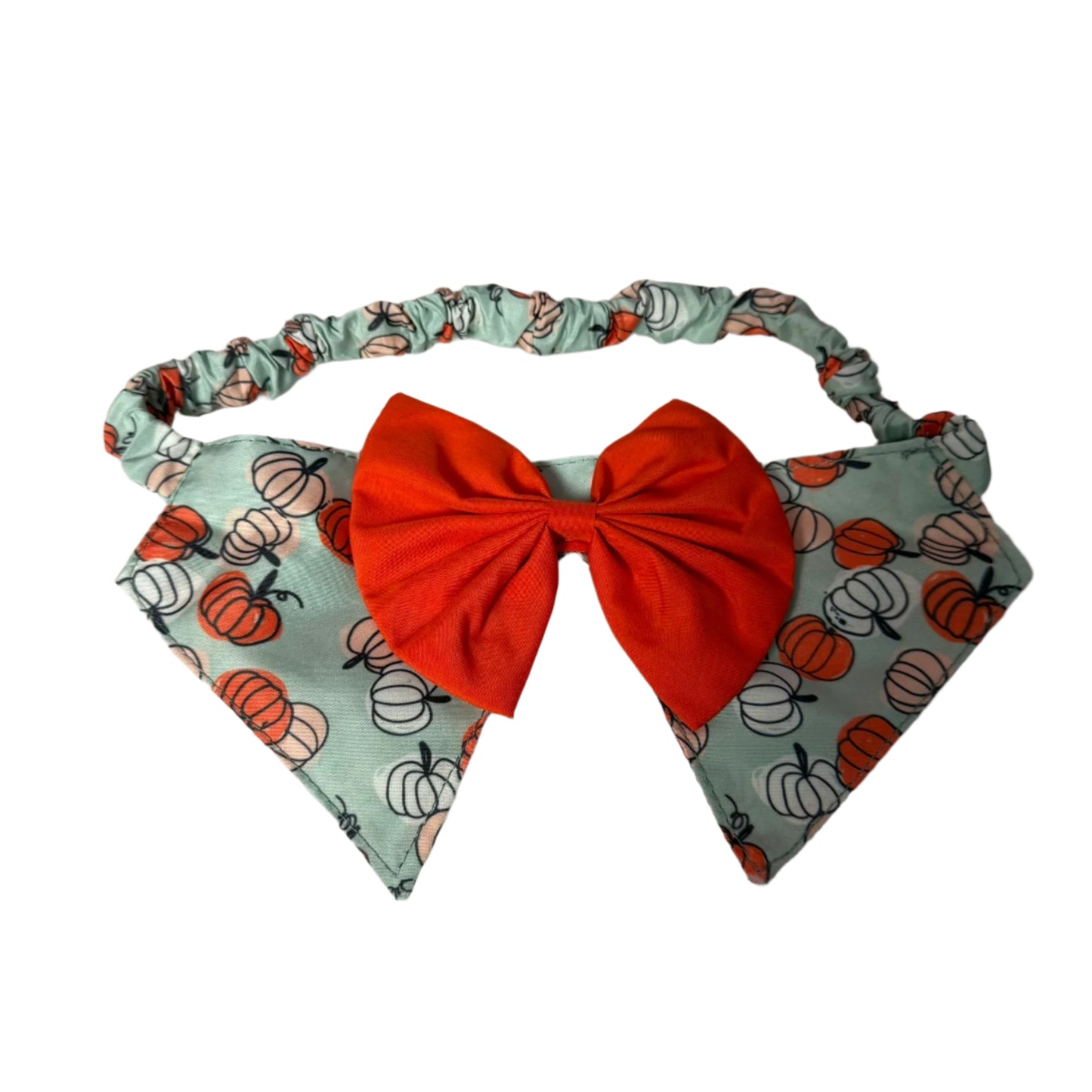 MINT PUMPKIN COLLAR BOWTIE