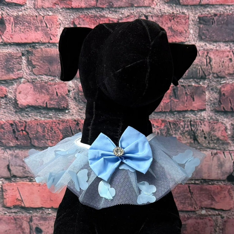 NEW 3-D BUTTERFLY RUFFLE LIGHT BLUE 4-PACK