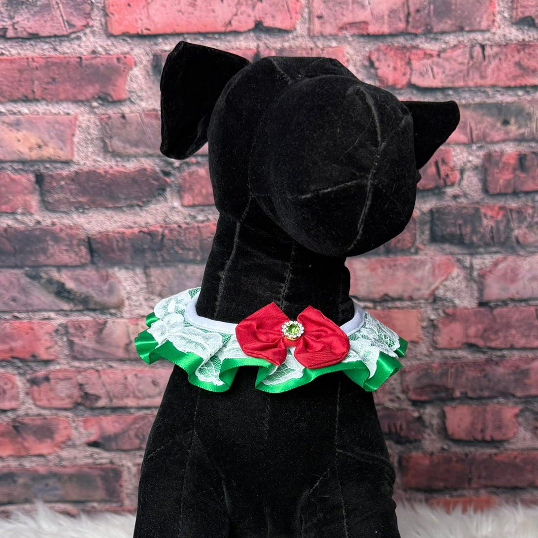 NEW CHRISTMAS SATIN RUFFLE - 4 PACK