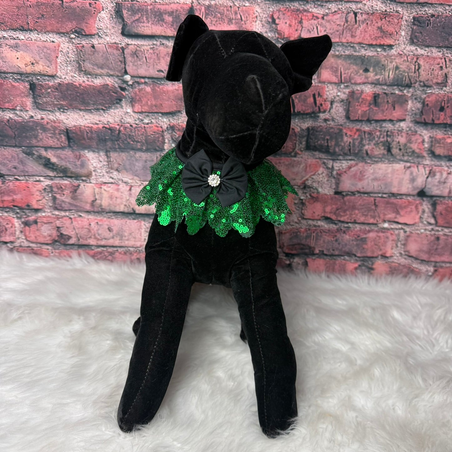 NEW GREEN SEQUIN RUFFLE - 4 PACK