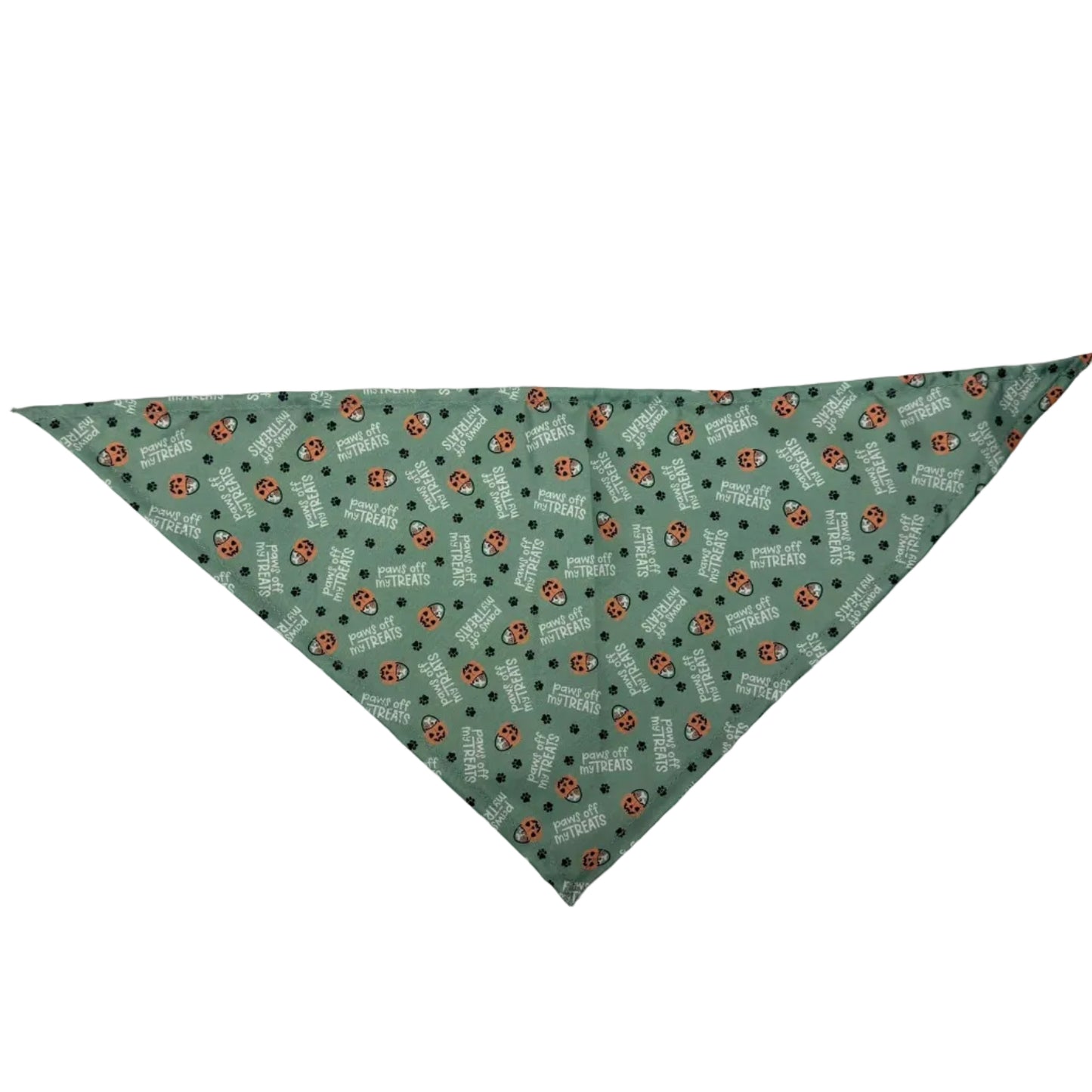 NEW PAWS OFF MY TREATS BANDANA - SMALL -10 PACK