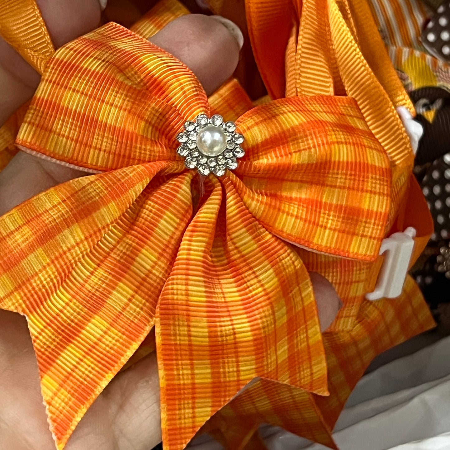 LIVE ORG AND GOLD PLAID 6 PK