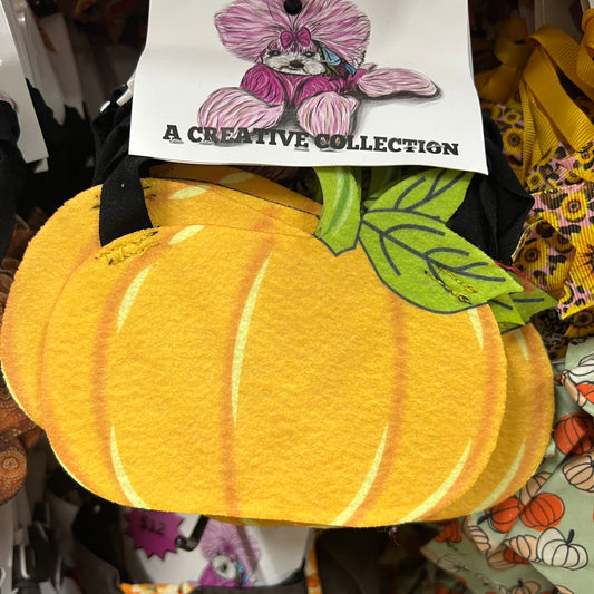 LIVE FELT PUMPKIN 6 PCAK