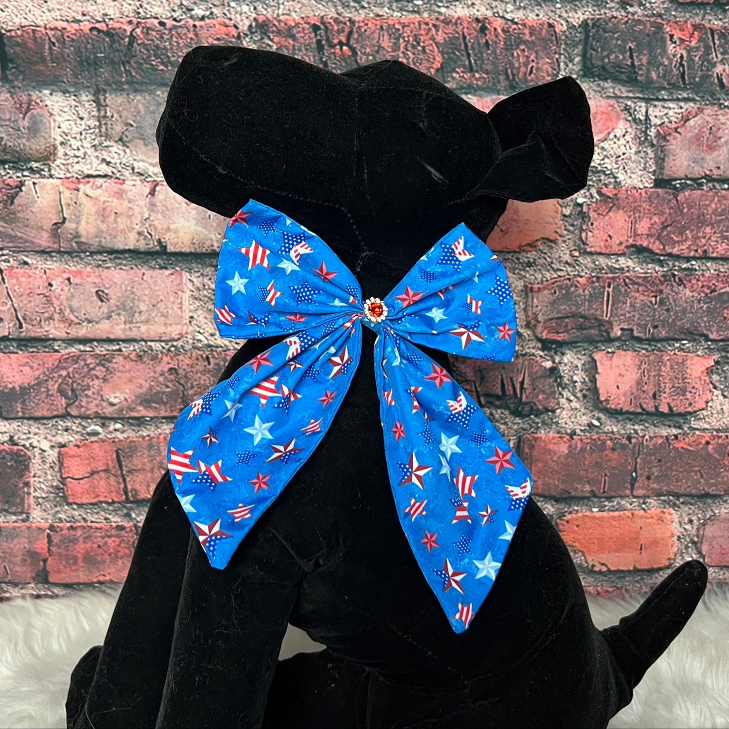 PATRIOTIC BOWTIE WITH TAILS-6 PACK