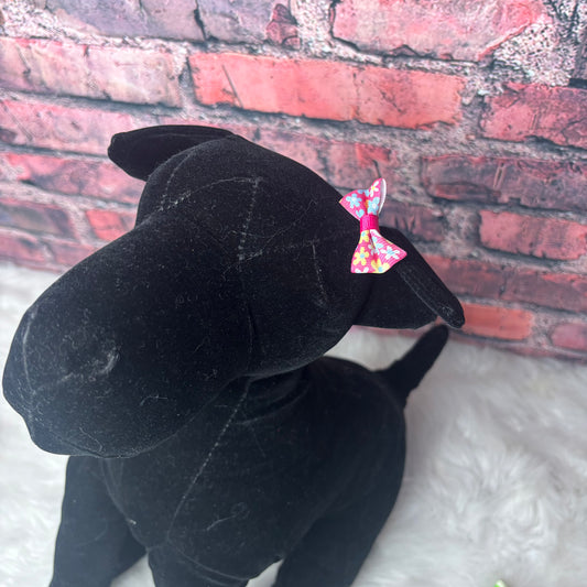 SMALL PINK FLOWERS CLIP - 6 PACK