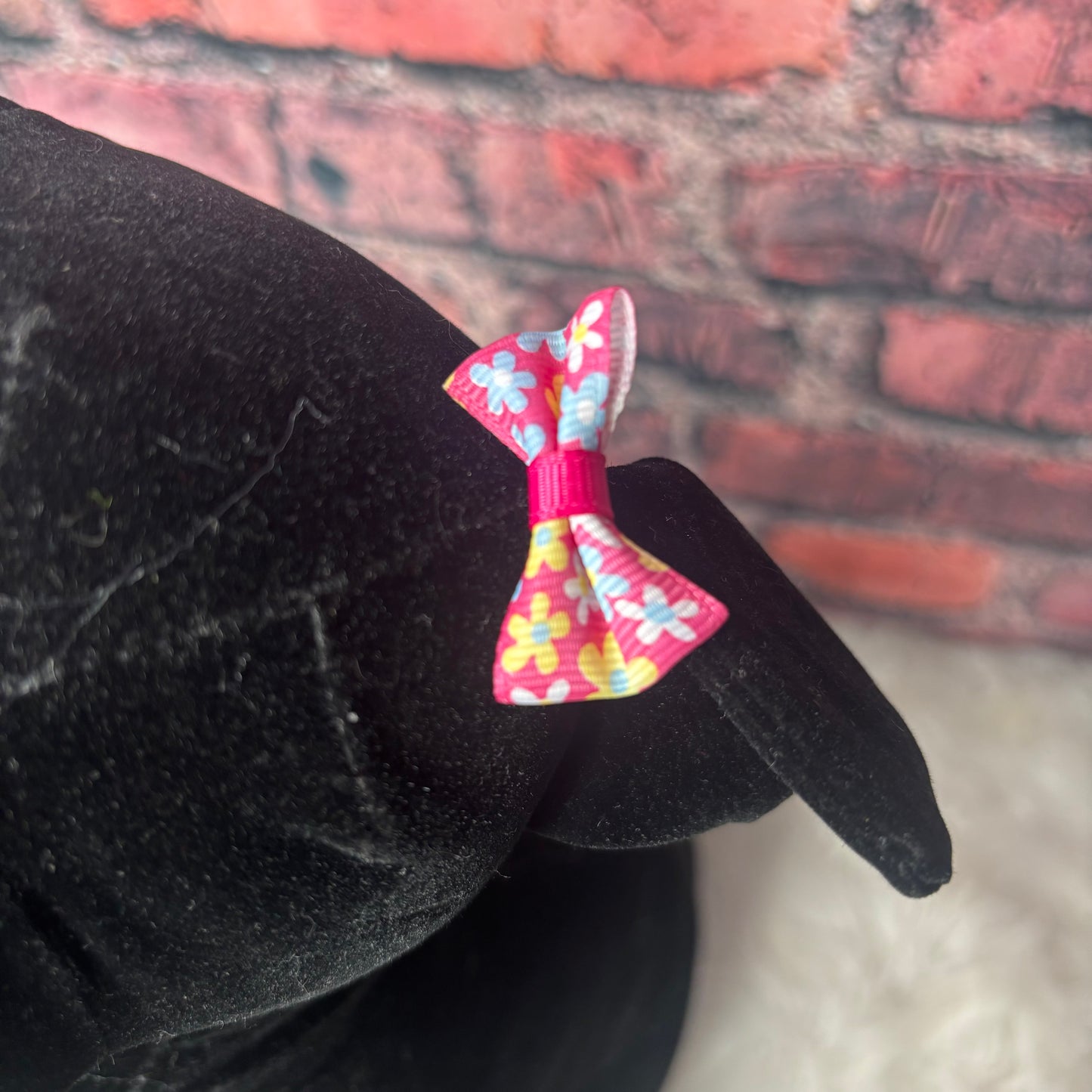 SMALL PINK FLOWERS CLIP - 6 PACK