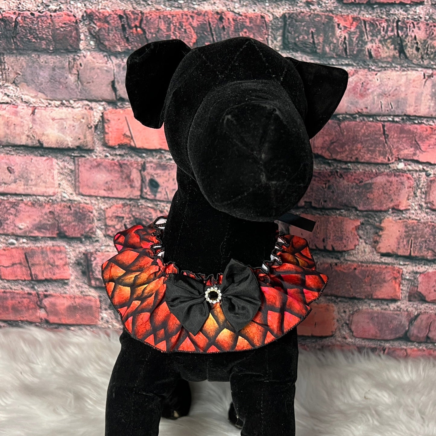 LIVE *ORANGE SCALES TIE ON RUFFLE 5 PACK