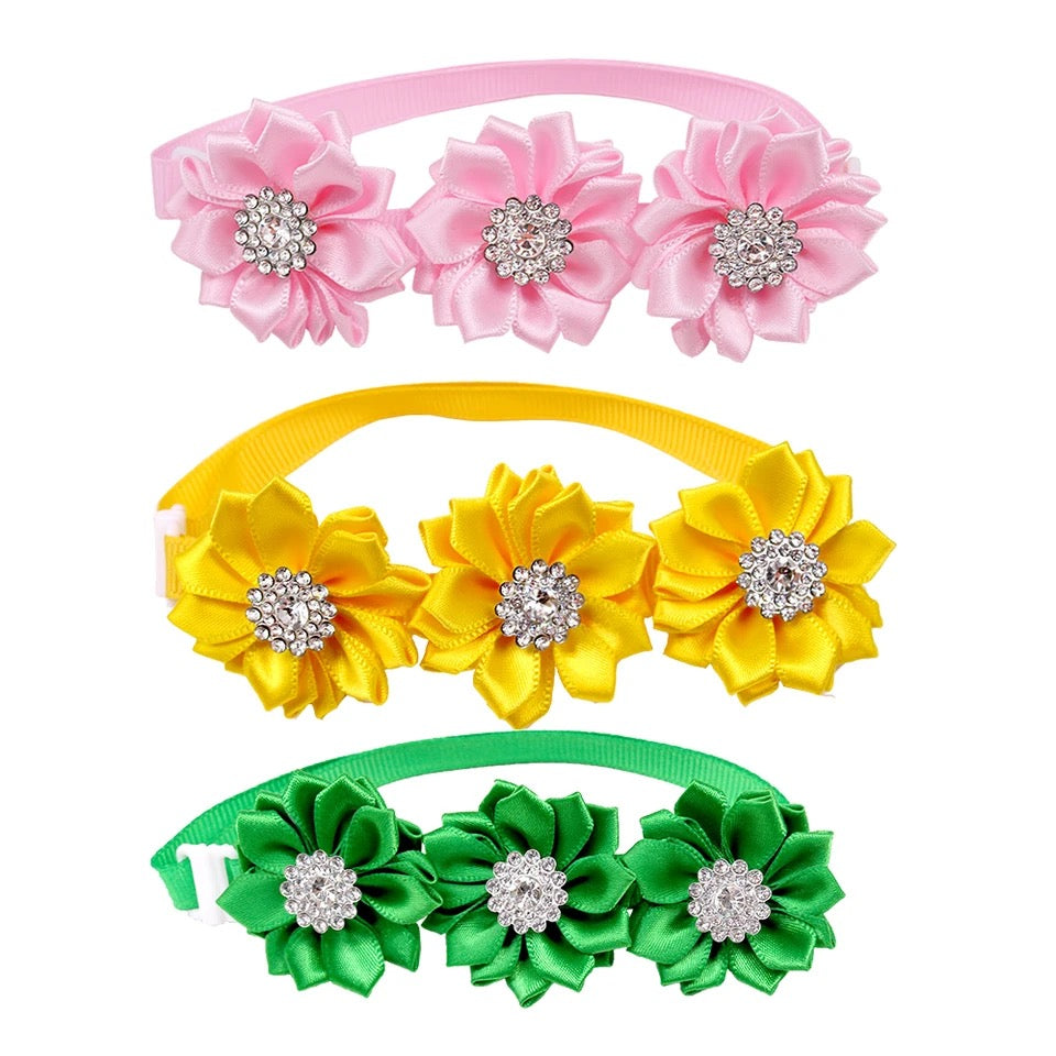 Triple bling neck band PINK 6 pack