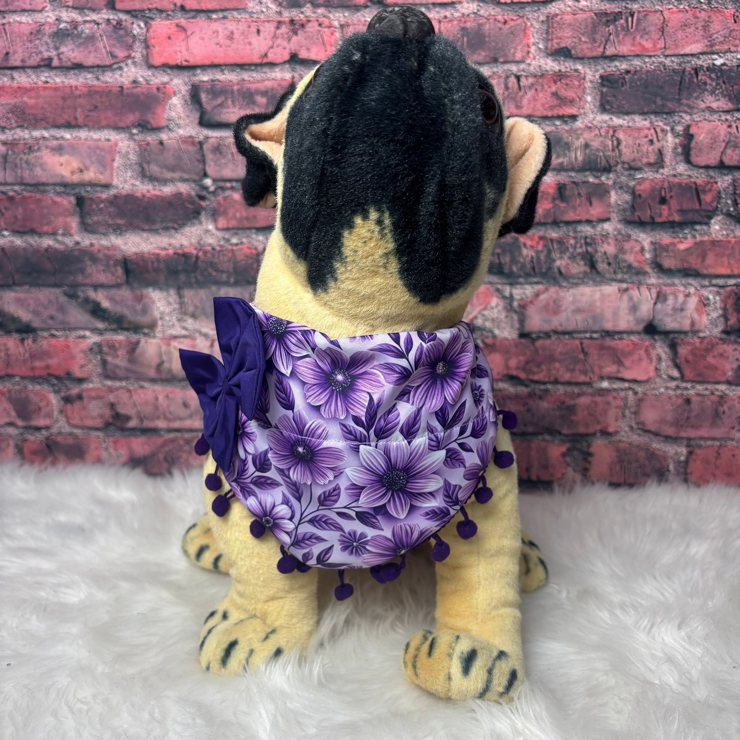 Purple Floral OTC BANDANA - 4 Pack