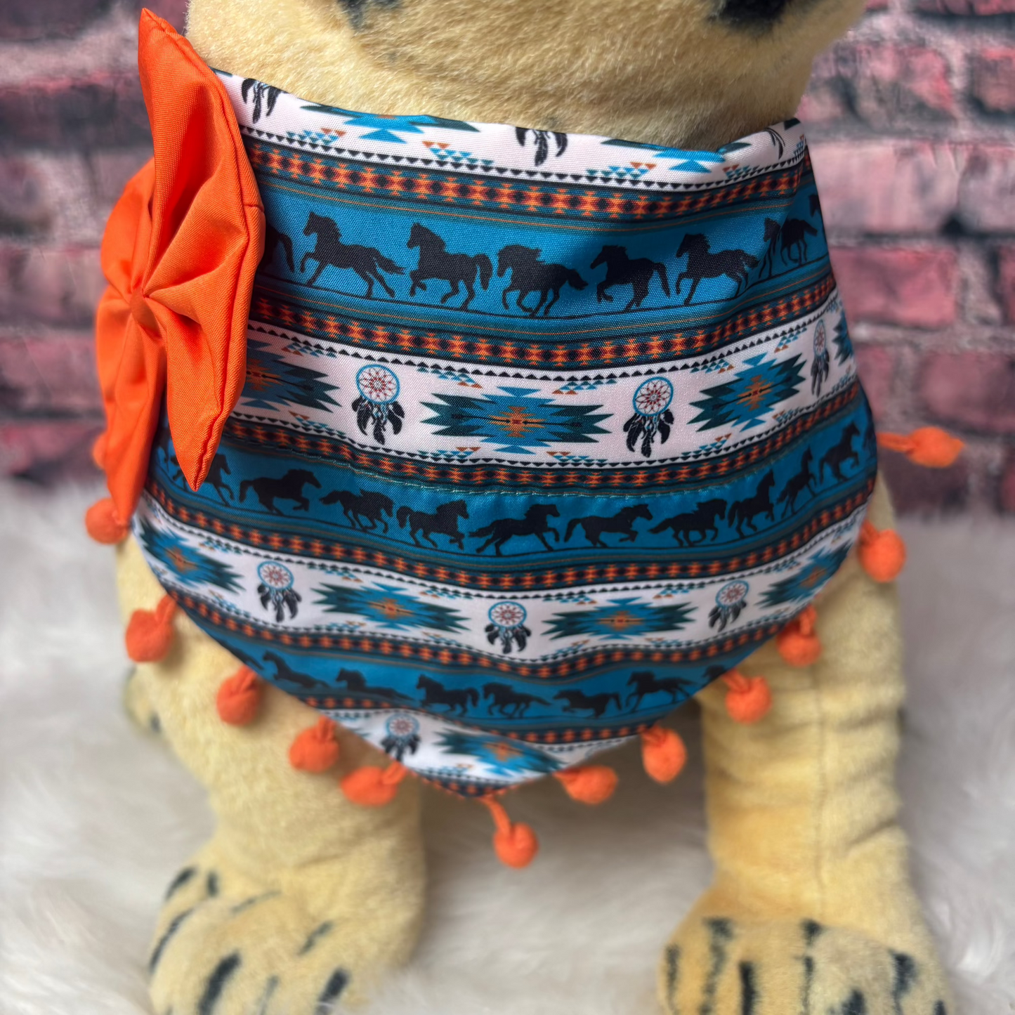 Southwest OTC BANDANA with poms - 4 Pack