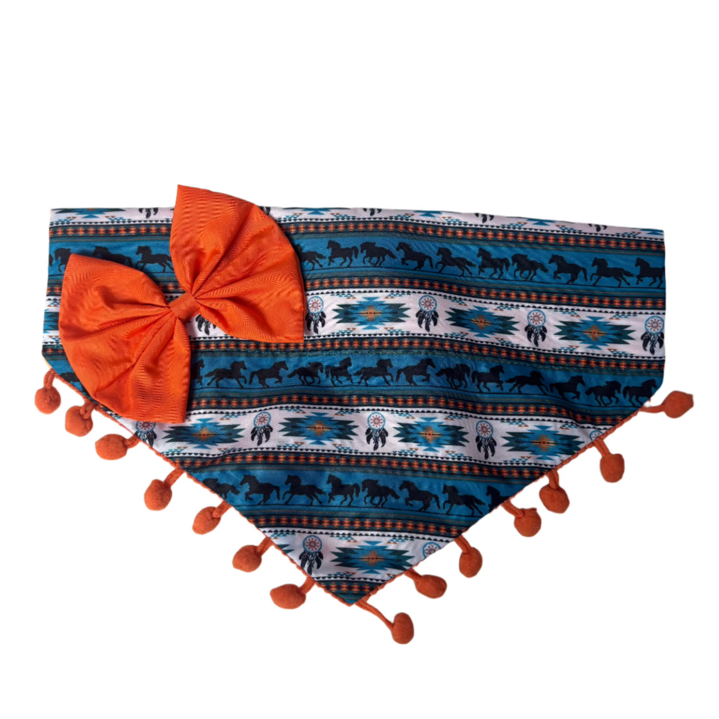 Southwest OTC BANDANA with poms - 4 Pack