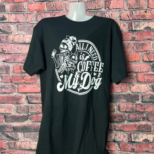 COFFEE AND MY DOG T- SHIRT