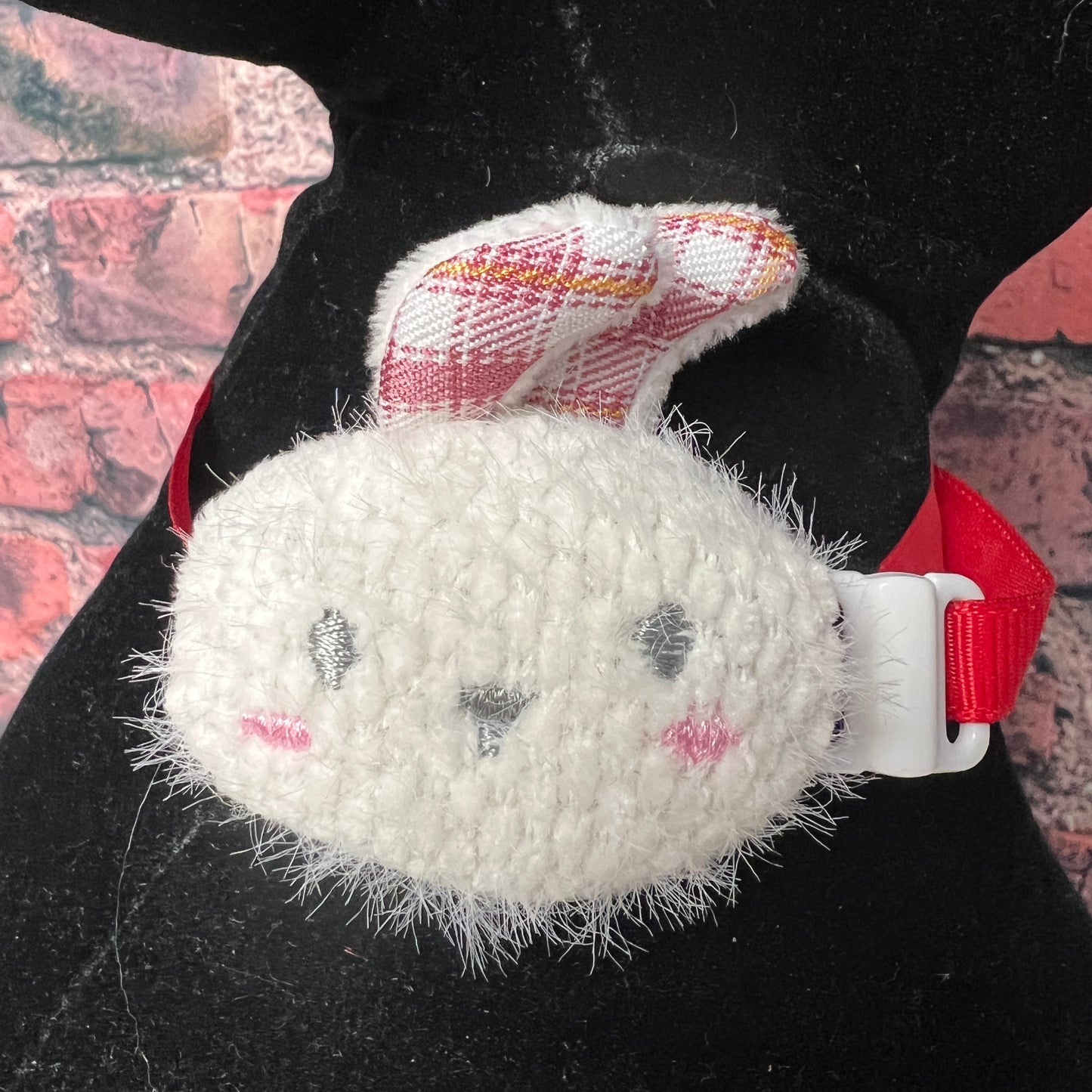 WHITE PLUSH BUNNY NECKBAND - 5 PACK