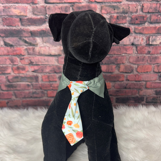 Coral Rose Shirt Collar tie S/M - 6 pack