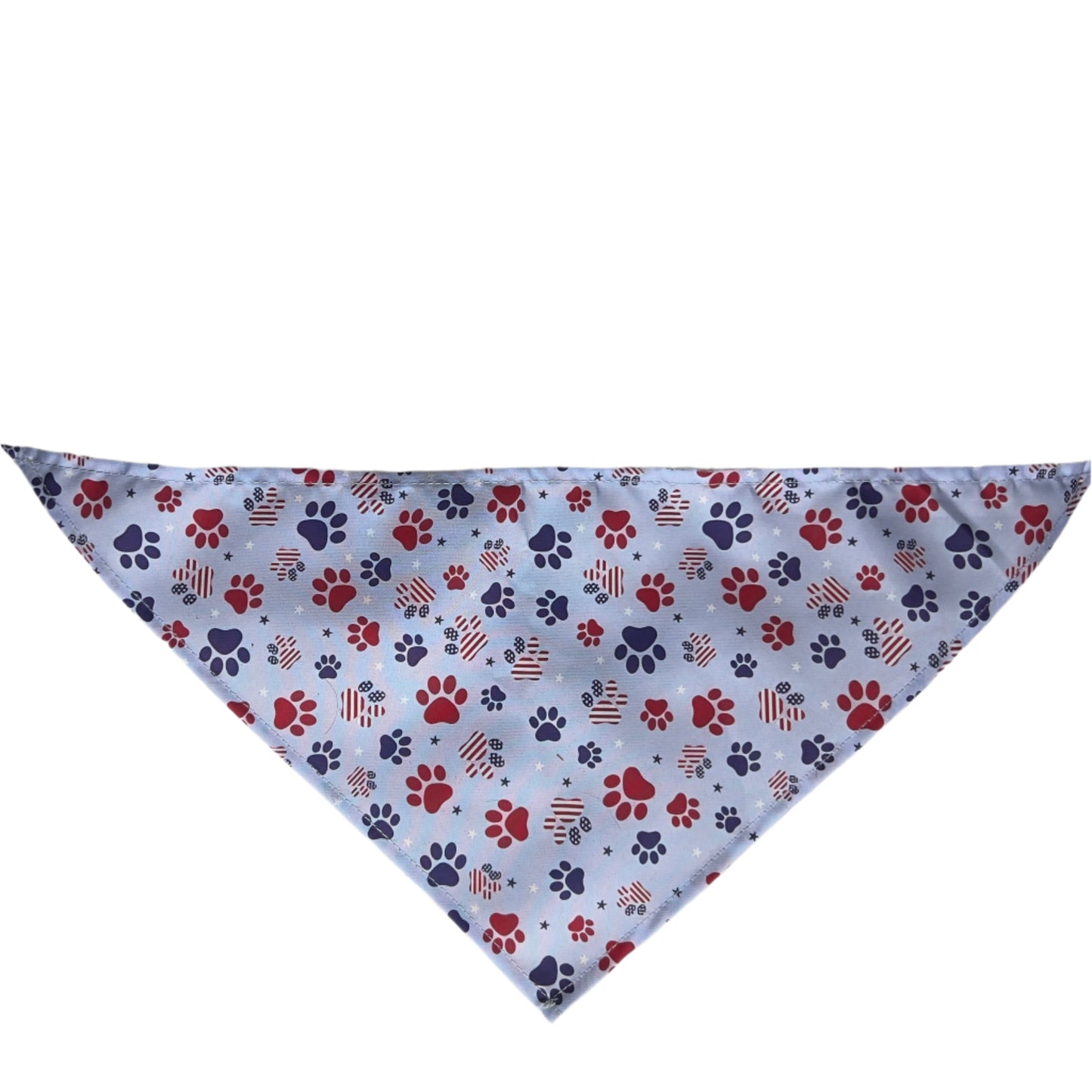 Patriotic Paw Print M/L Bandana- 8 pack
