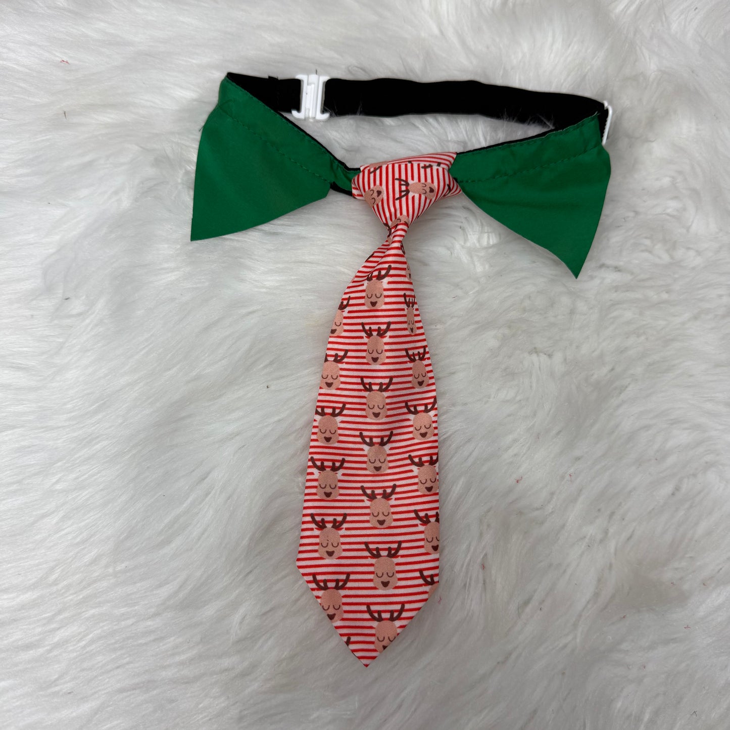 Stripped Reindeer Tie Large-4 pack