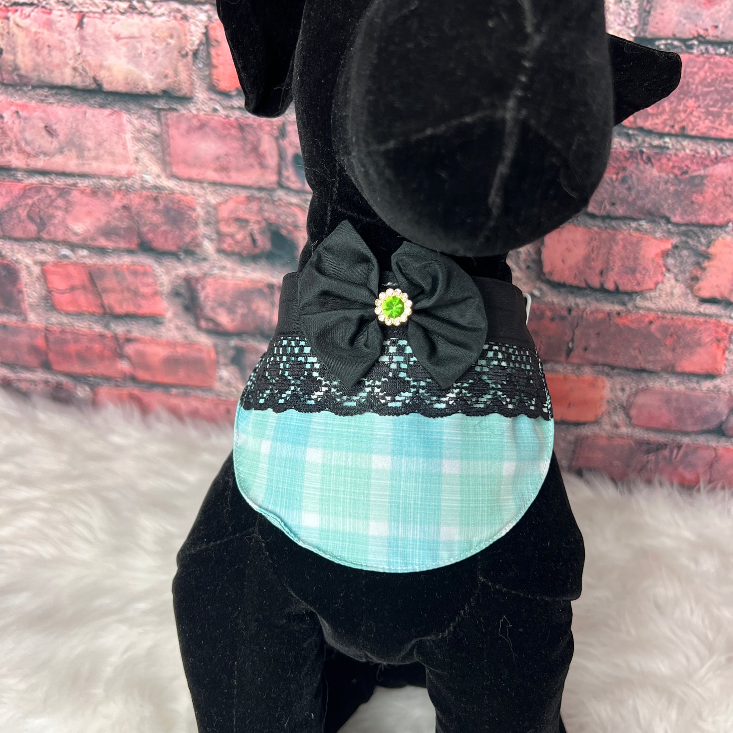 PASTEL PLAID GIRL BIB- 4 PACK