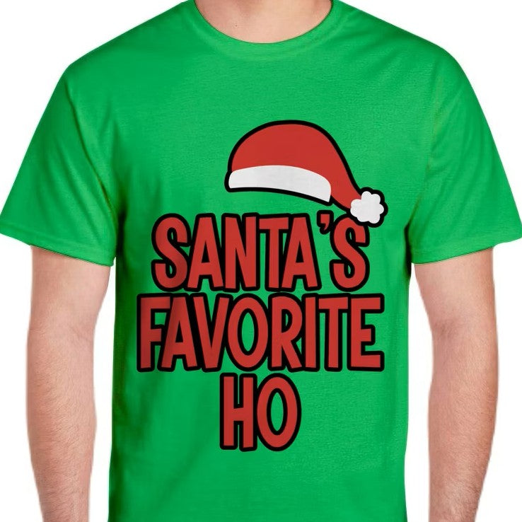 SANTAS FAVORITE HO T-SHIRT