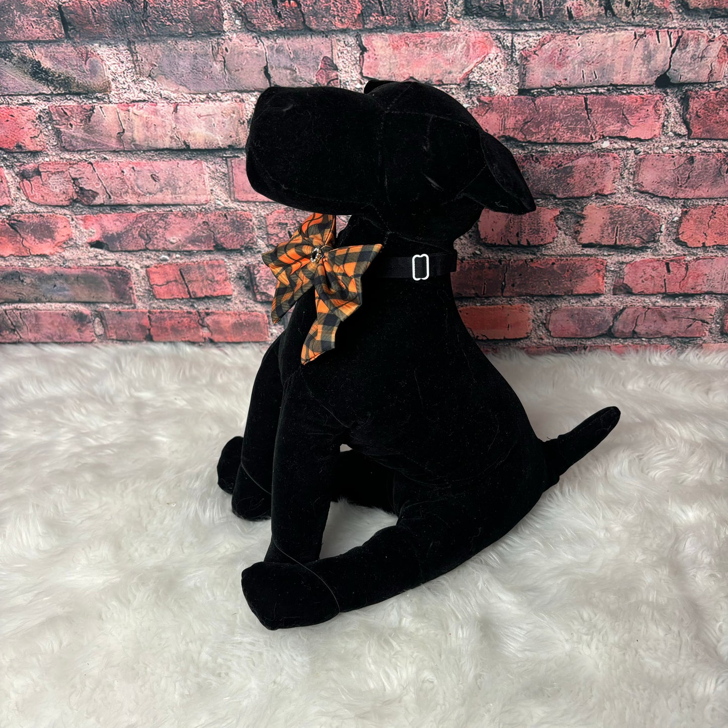 BLACK & ORANGE BOWTIE W/ TAILS- 6 PACK