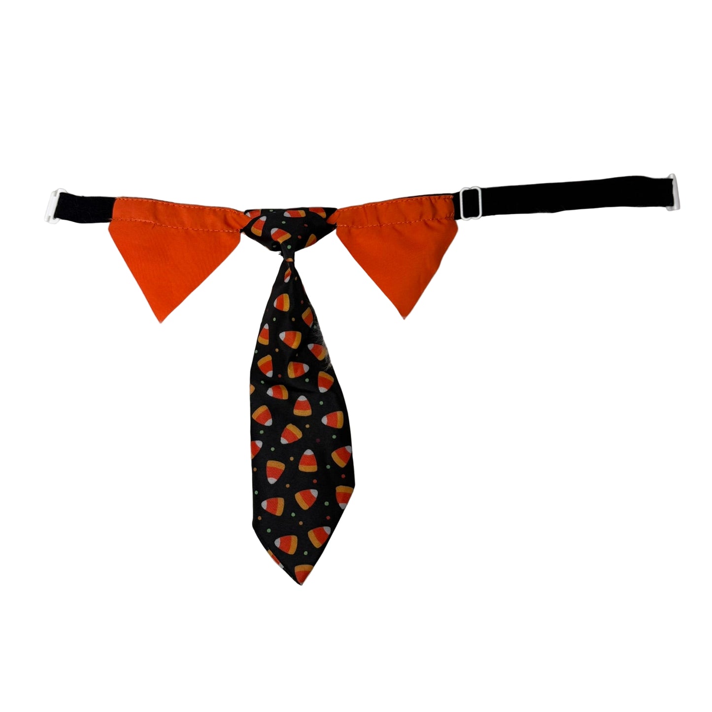 CANDY CORN SHIRT COLLAR WITHY TIE-4 PK LARGE