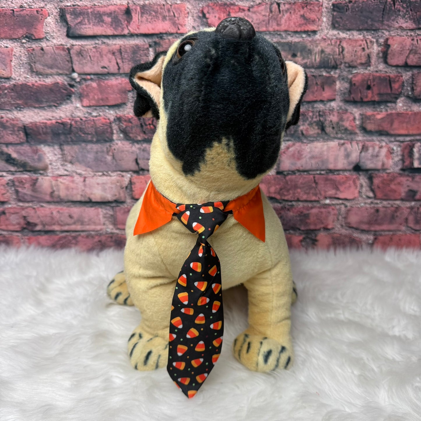 CANDY CORN SHIRT COLLAR WITHY TIE-4 PK LARGE
