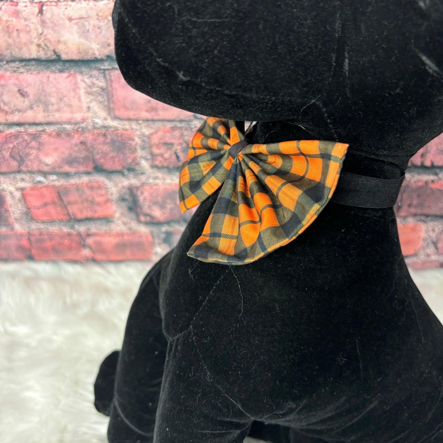 BLACK & ORANGE BOWTIE- 6 PACK