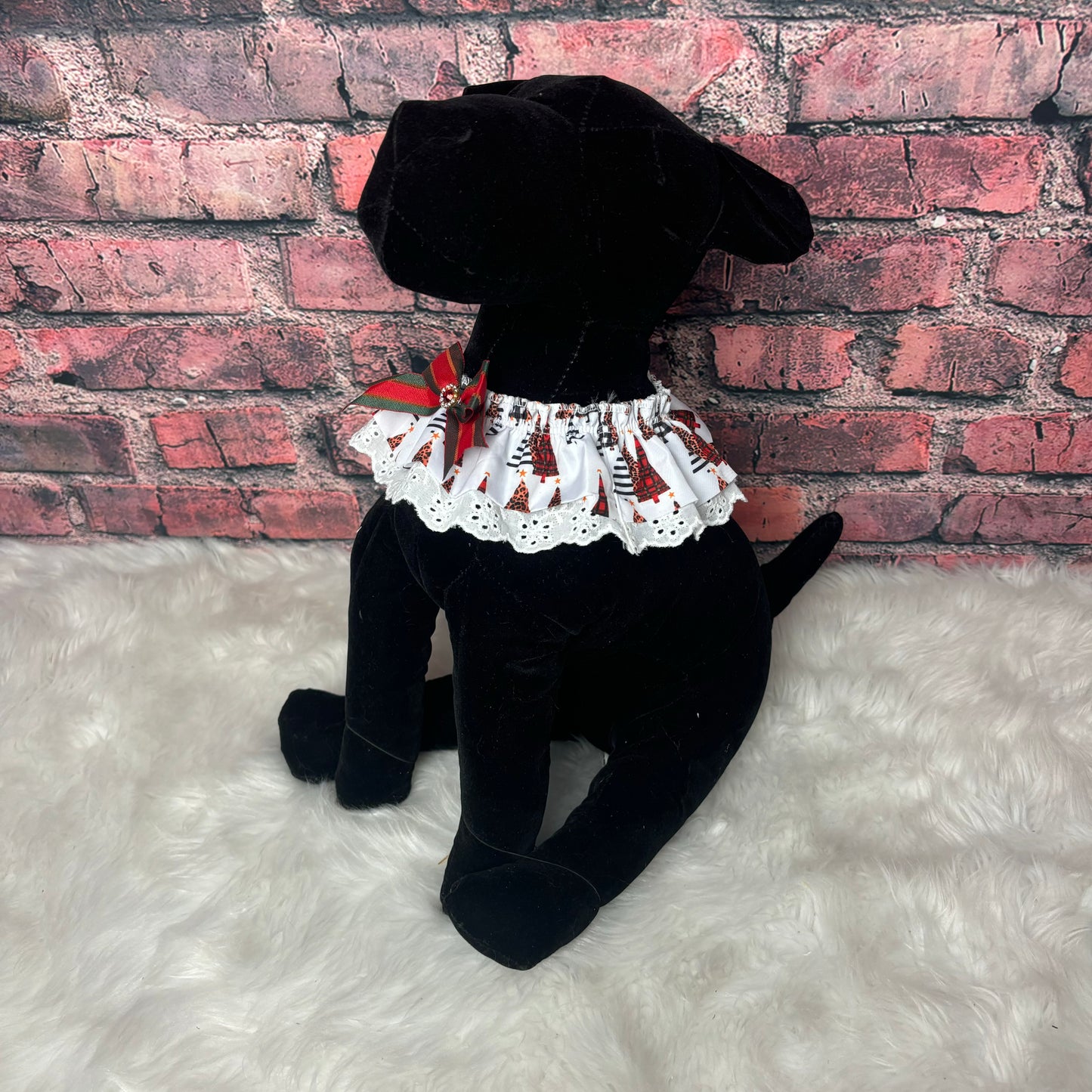 CHRISTMAS PRINT FULL ELASTIC RUFFLE