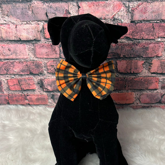 BLACK & ORANGE BOWTIE- 6 PACK