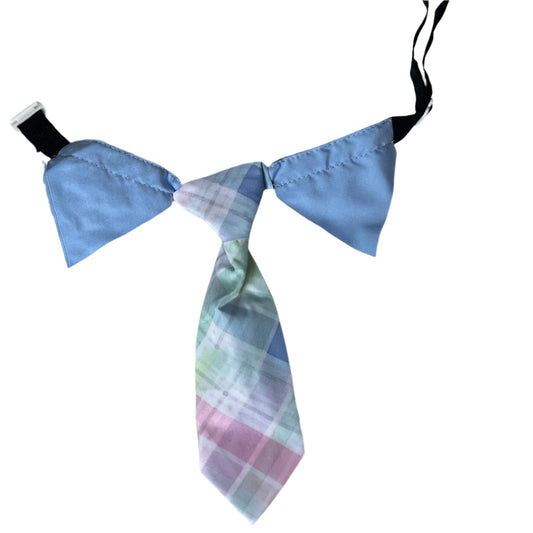 Easter Plaid Shirt Collar Tie - 4 Pack - M/L