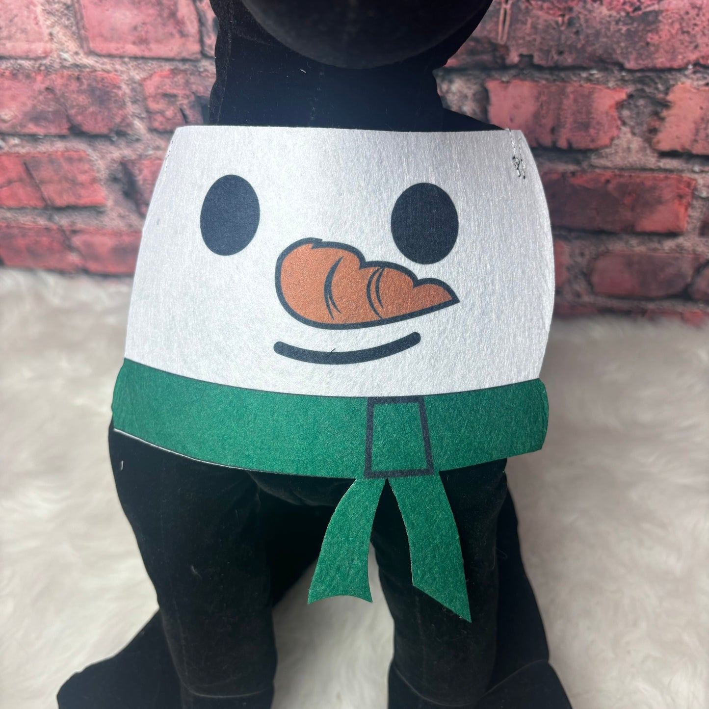 FELT SNOWMAN BIB- 6 PACK LARGE