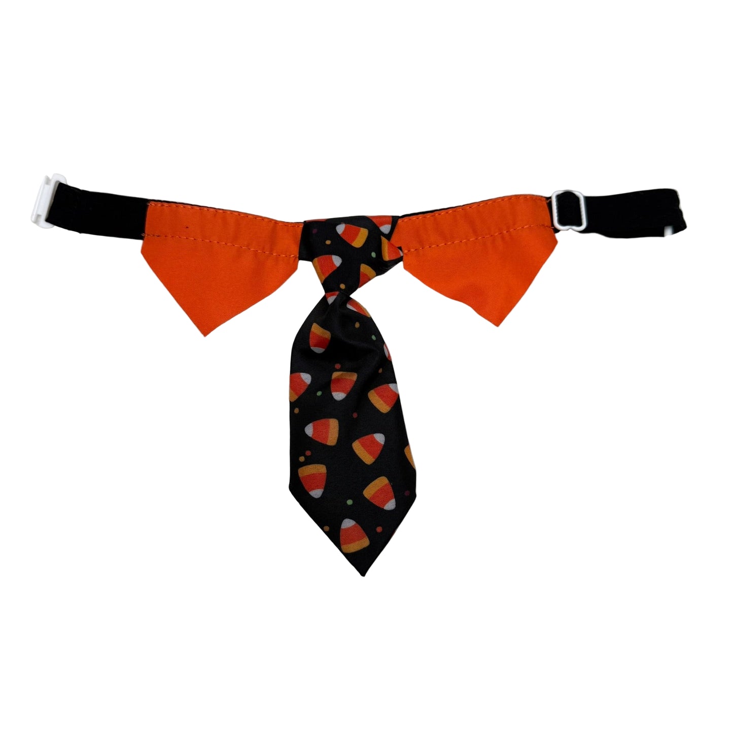 CANDY CORN SHIRT COLLAR WITHY TIE-4 PK SMALL