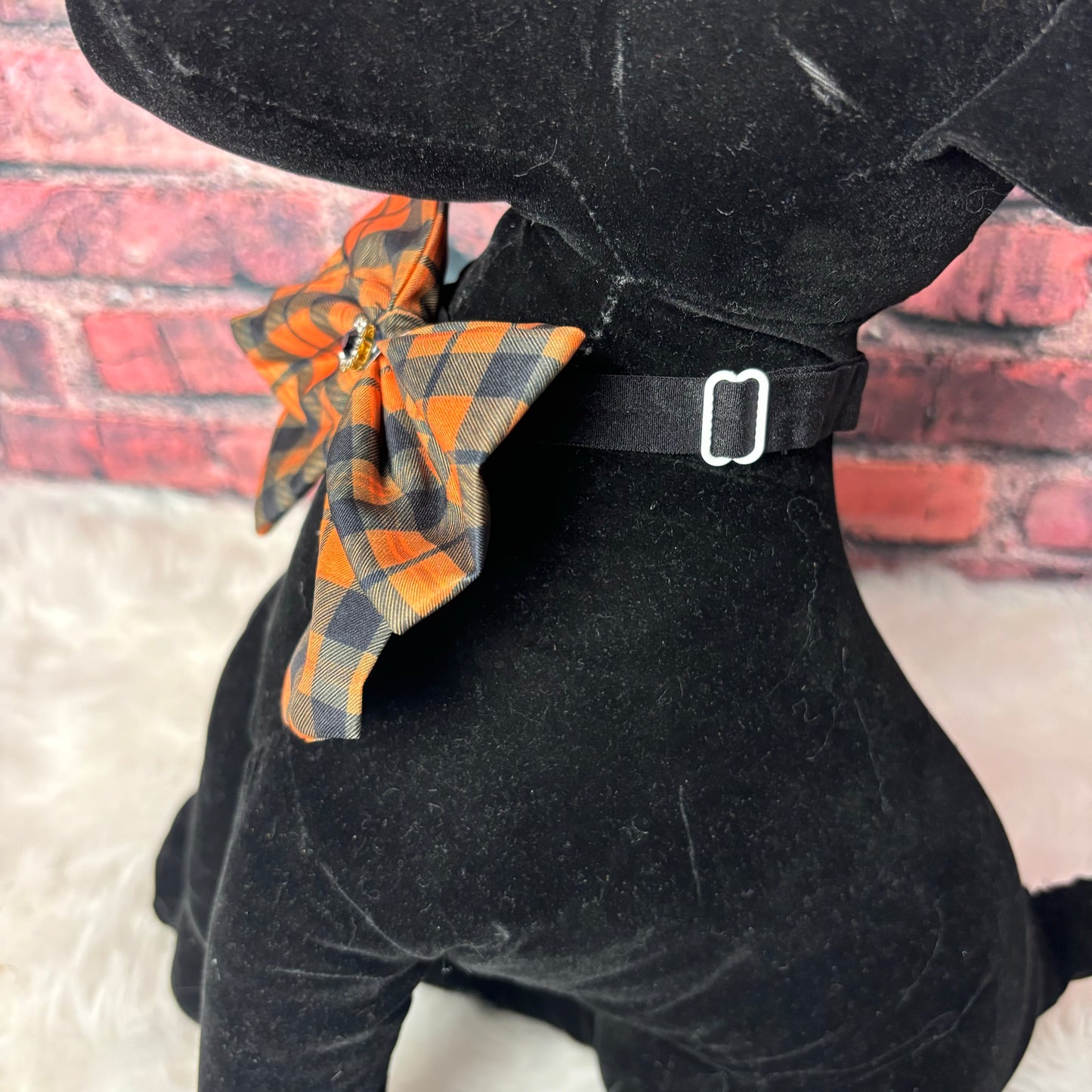 BLACK & ORANGE BOWTIE W/ TAILS- 6 PACK