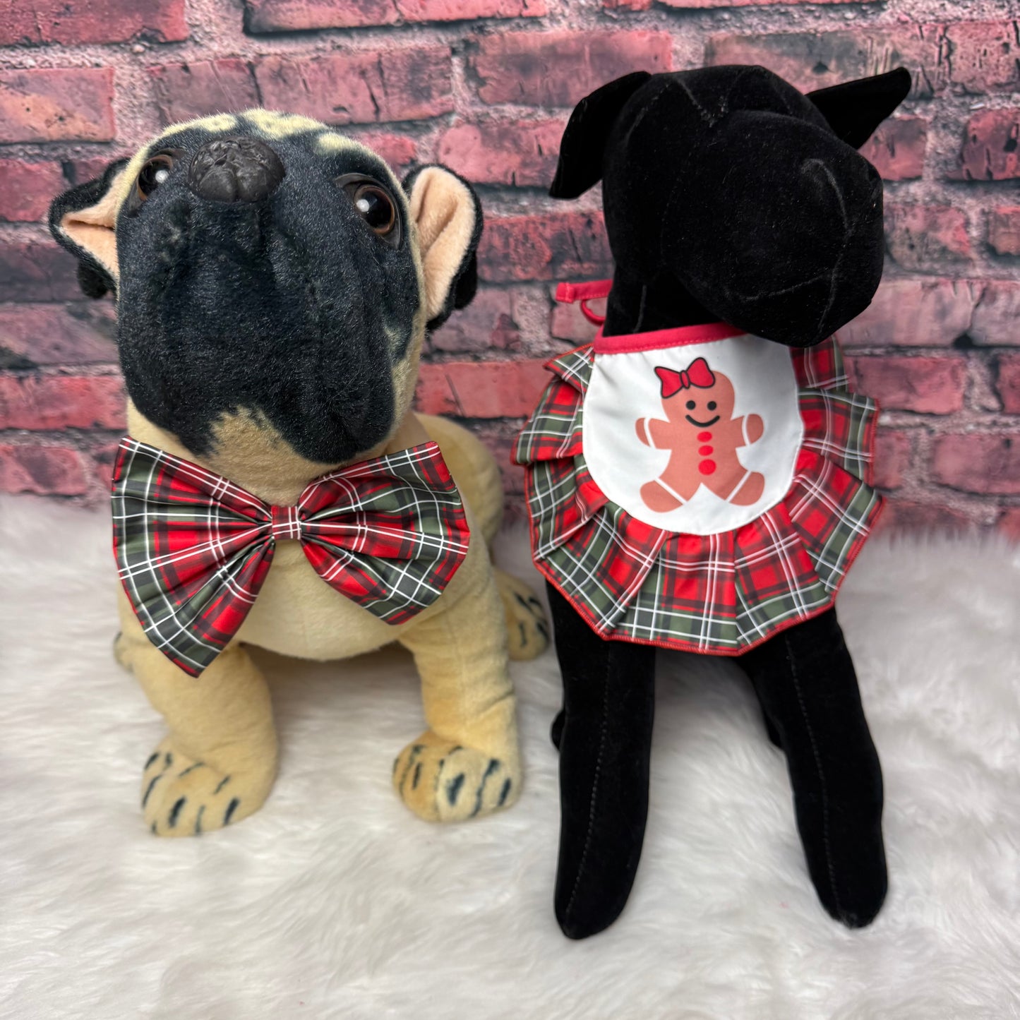 Christmas Plaid Bow tie 4 pack