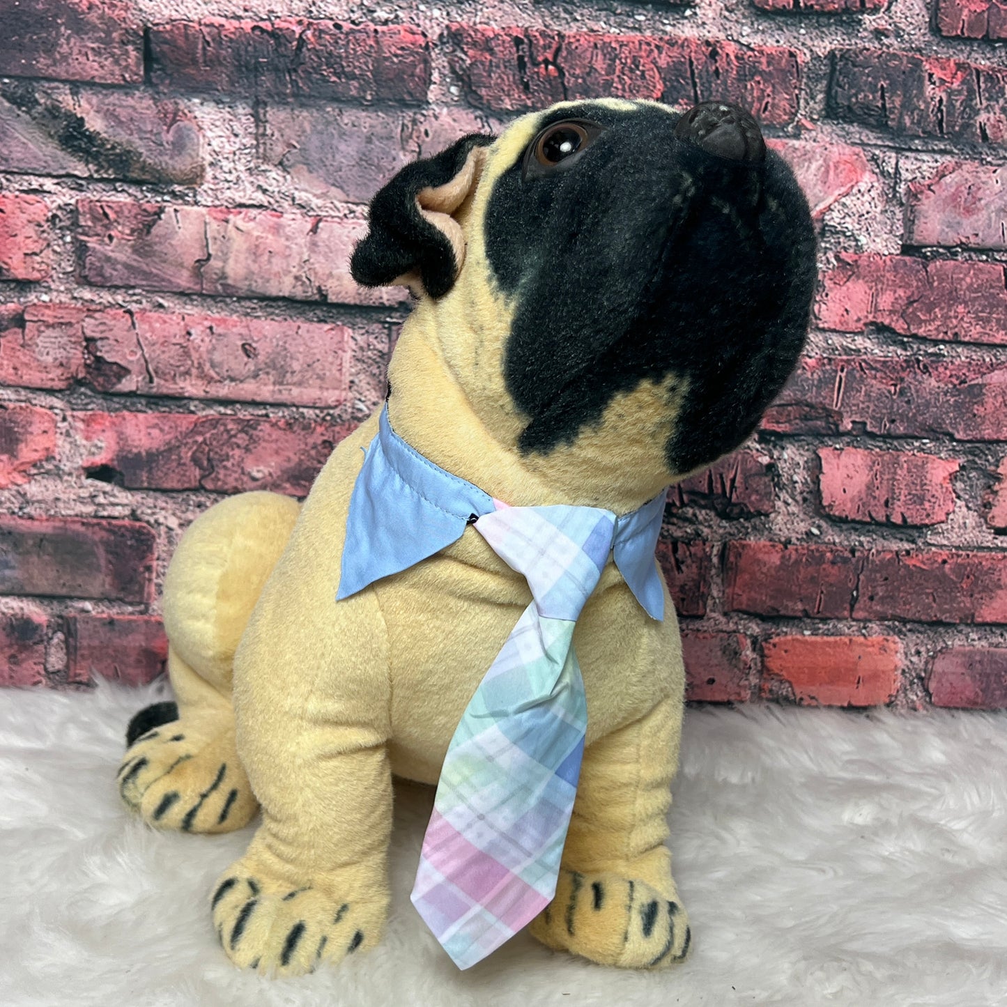 Easter Plaid Shirt Collar Tie - 4 Pack - M/L