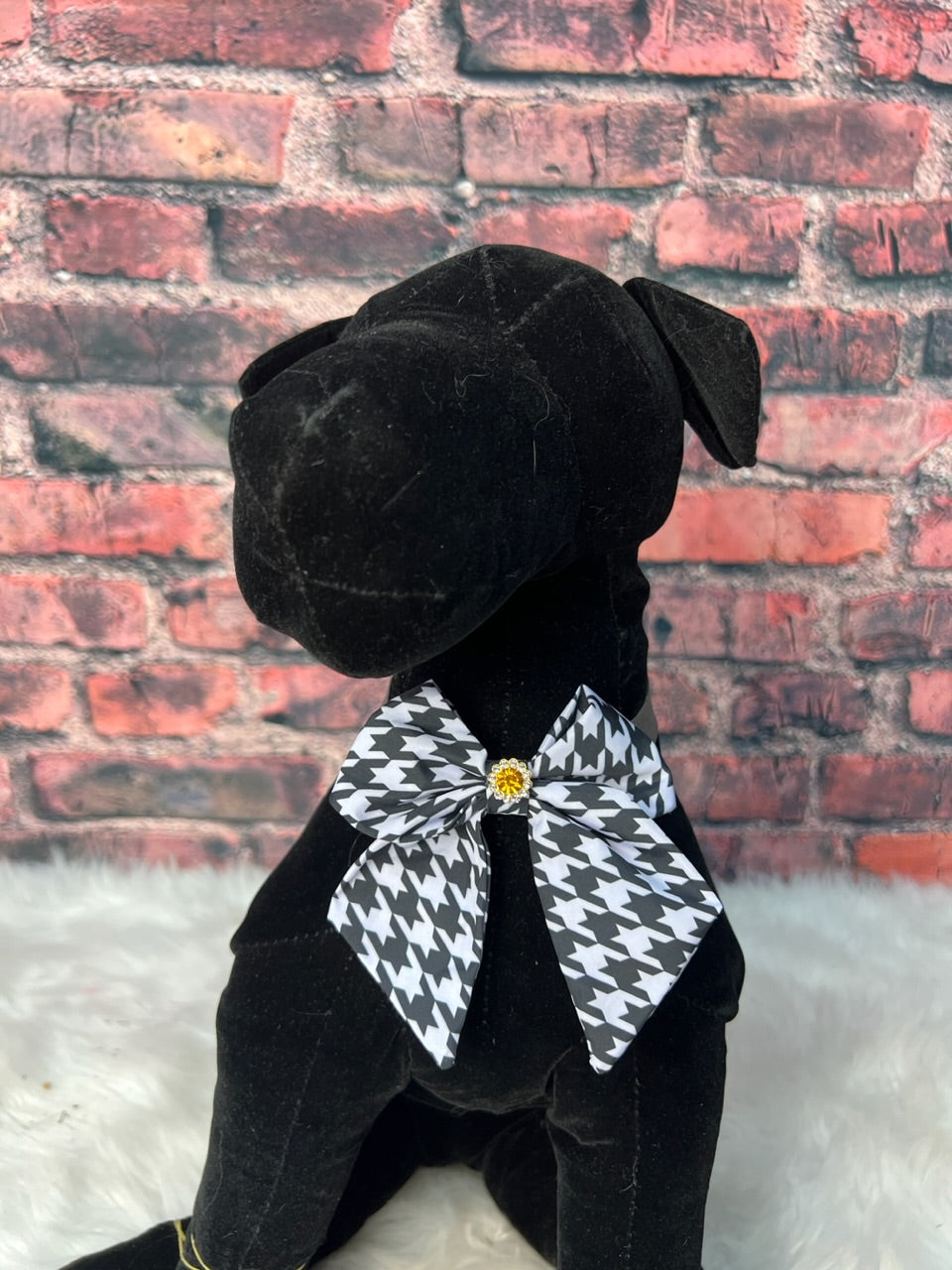 TINY GIRL HOUNDSTOOTH BOWTIE/TAILS 6 PACK